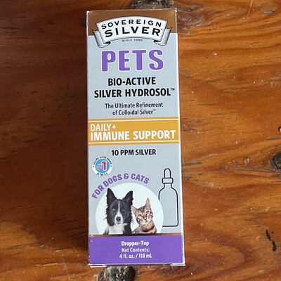 PETS Bio-Active Silver Hydrosol Daily + Immune Support (4floz) For Cats And Dogs
