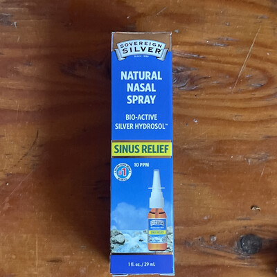 Natural Nasal Spray Bio-Active Silver Hydrosol (1floz)