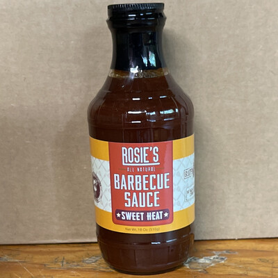 Rosie’s All Natural Sweet Heat BBQ Sauce (18oz)