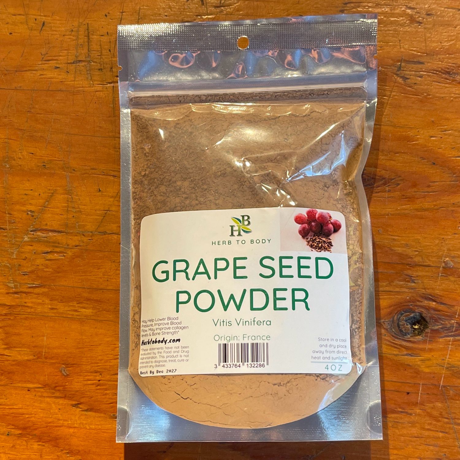 Grape Seed Powder (4oz) (Vitis Vinifera)