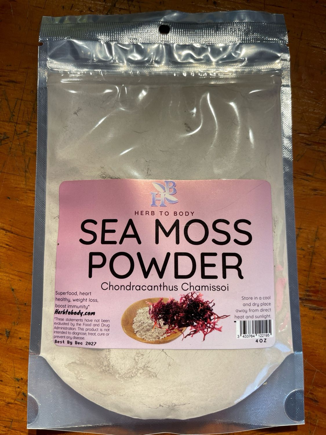 Sea Moss Powder (Chondracanthus Chamissoi) (4oz)