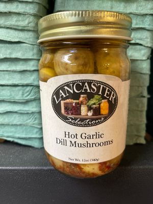 Hot Garlic Dill Mushrooms (12oz)