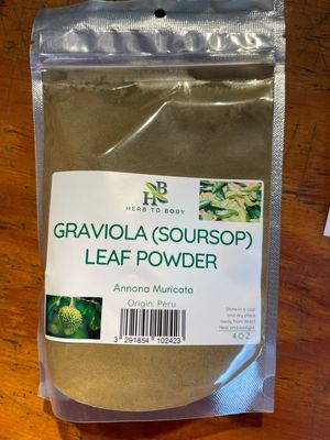 Graviola (Soursop) Leaf Powder (Annona Muricata) (4oz)
