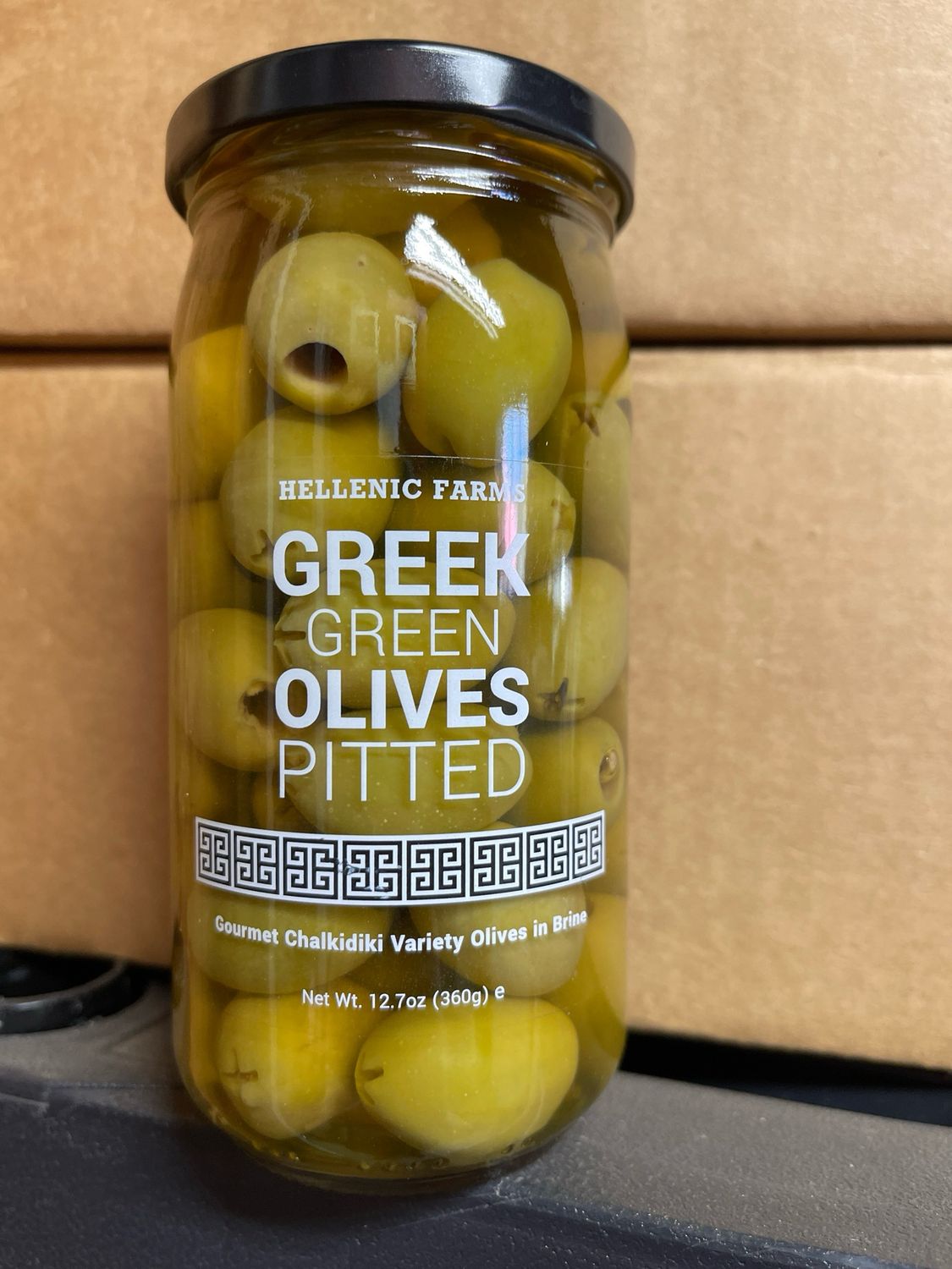 Greek Green Olives Pitted (12.7oz)