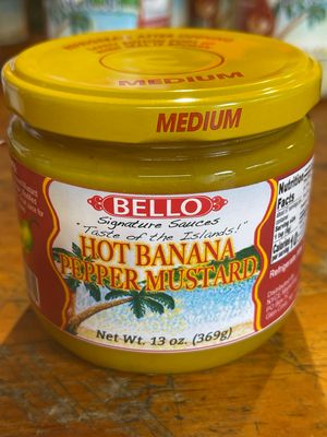Hot Banana Pepper Mustard - Medium (13oz)