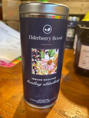 Immune Boosting Healing Elderberry (Caffeine Free) (.85oz) (12 Tea Sachets) (Brews 24 Cups)