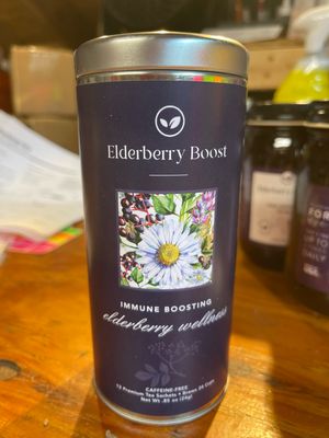 Immune Boosting Elderberry Wellness Tea (Caffiene Free) (.85oz) (12 Tea Sachets) (Brews 24 Cups)