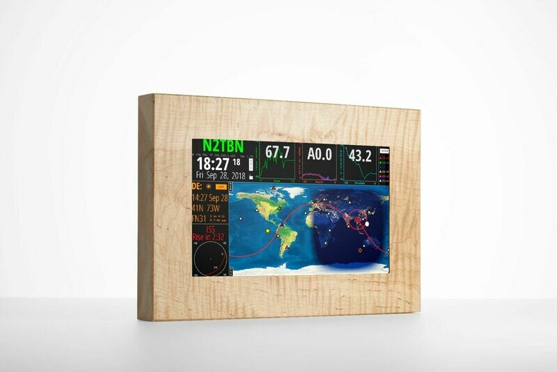 HFClock 9" Tiger Maple Model 1850-9T (includes power adapter)