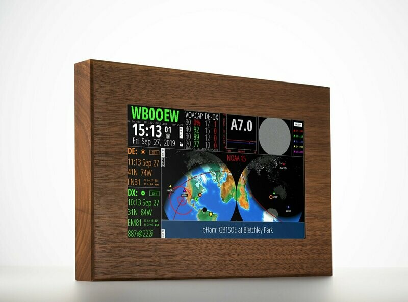 HFClock 9" Walnut Model 1850-9W (includes power adapter)