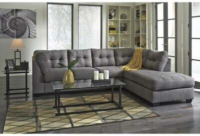 Maier sectional -Charcoal