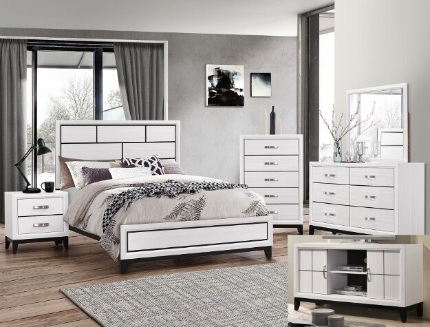 Akerson White Bedroom Set