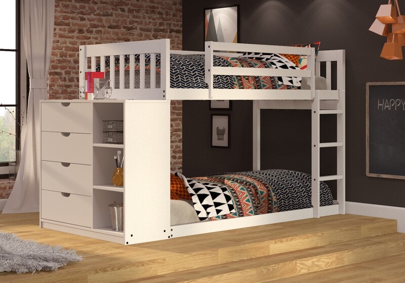 Mission Twin Chest Bunk