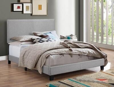 Erin Bed Frame, Color: Grey