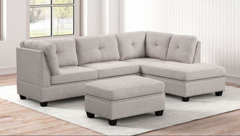 Sally Sectional and Ottoman