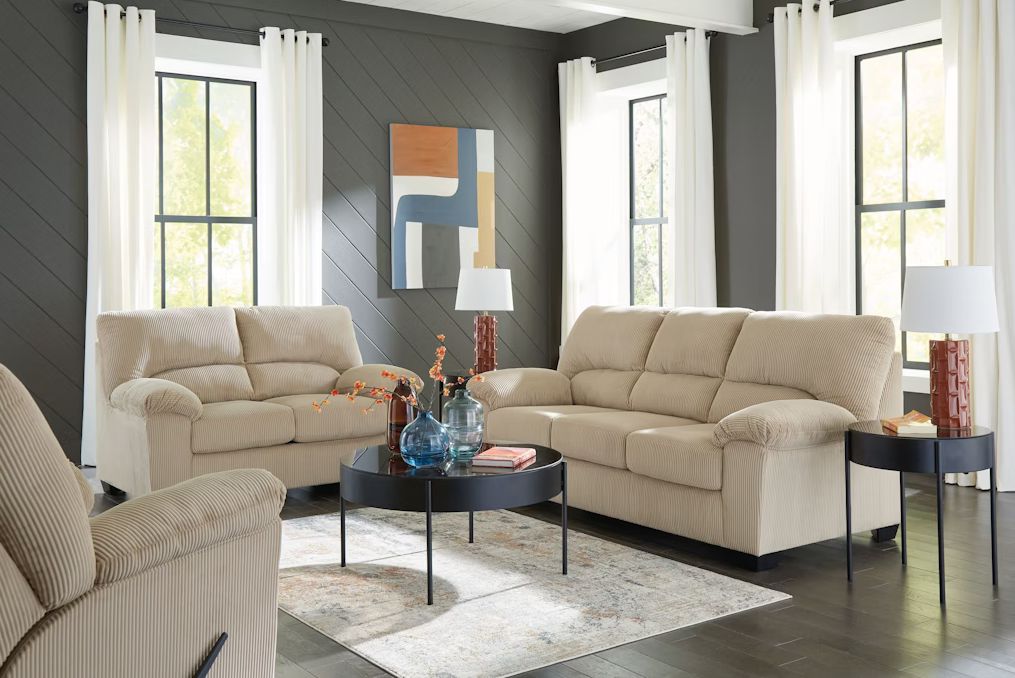 SimpleJoy Sofa &amp; Loveseat