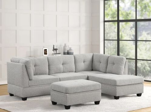 Siena Sectional and Ottoman