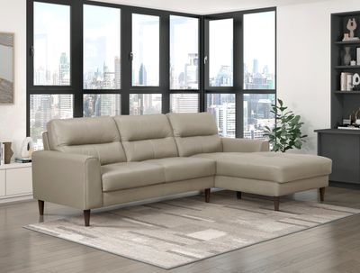 Lewes Leather Sectional