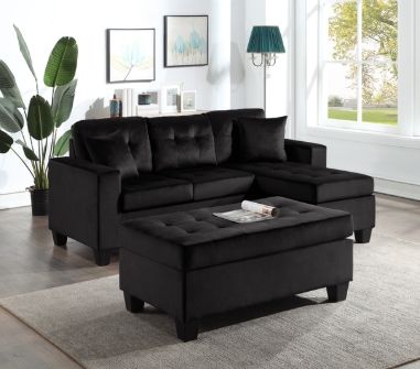 Naomi Sofa Chase &amp; Ottoman Linen