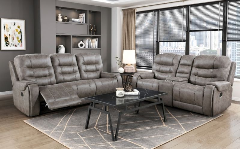 Oberon sofa and loveseat recliner
