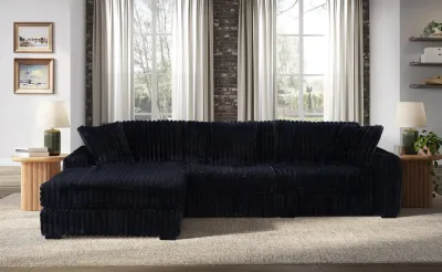 Corduroy Sectional with Chaise