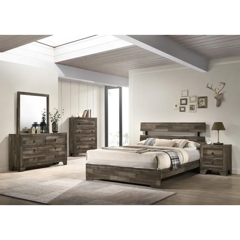 Atticus Brown Bedroom Set