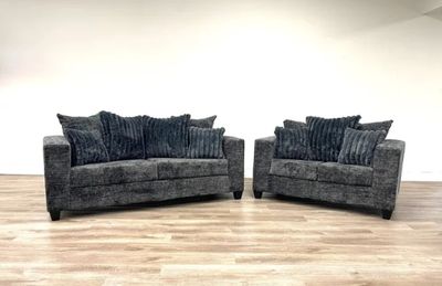 Charcoal OR Black Sofa &amp; Loveseat