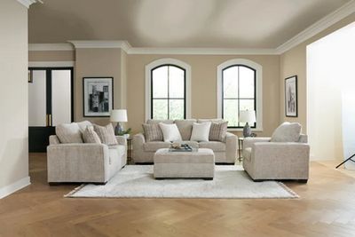 125 taupe Sofa &amp; Loveseat