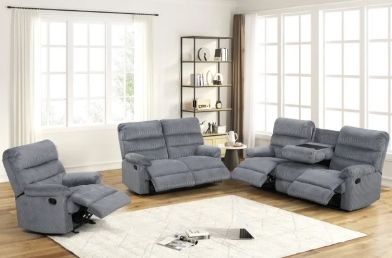 Albert sofa and loveseat recliners Grey