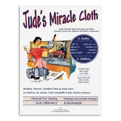 Jude's Miracle Cloth - 2 pk blue & white