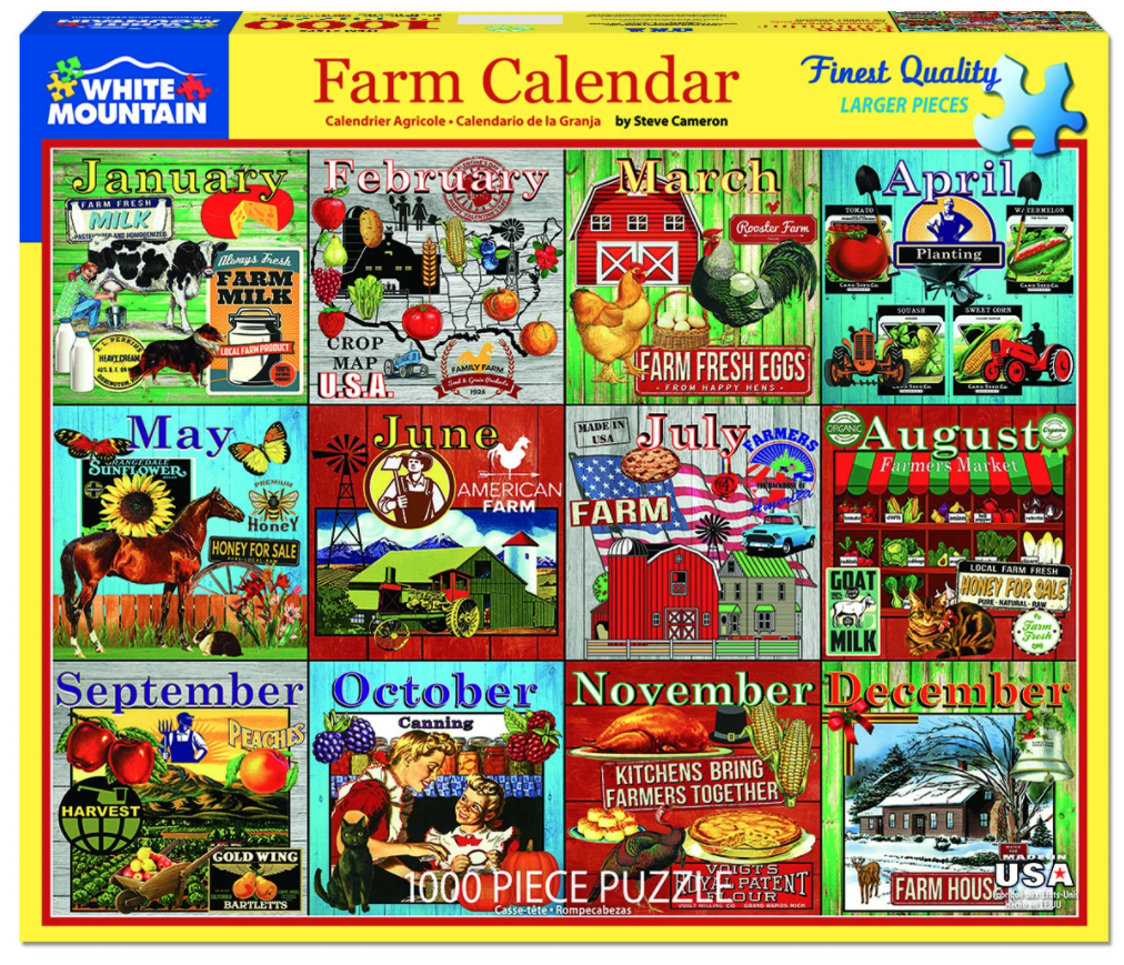 Farm Calendar Puzzle 1000