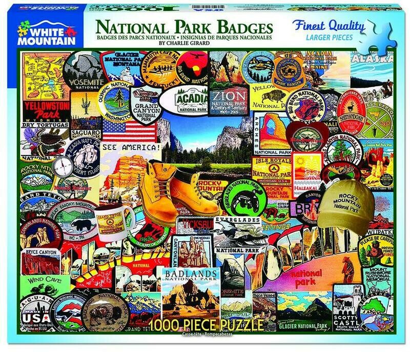 National Park Badges Puzzle 1000