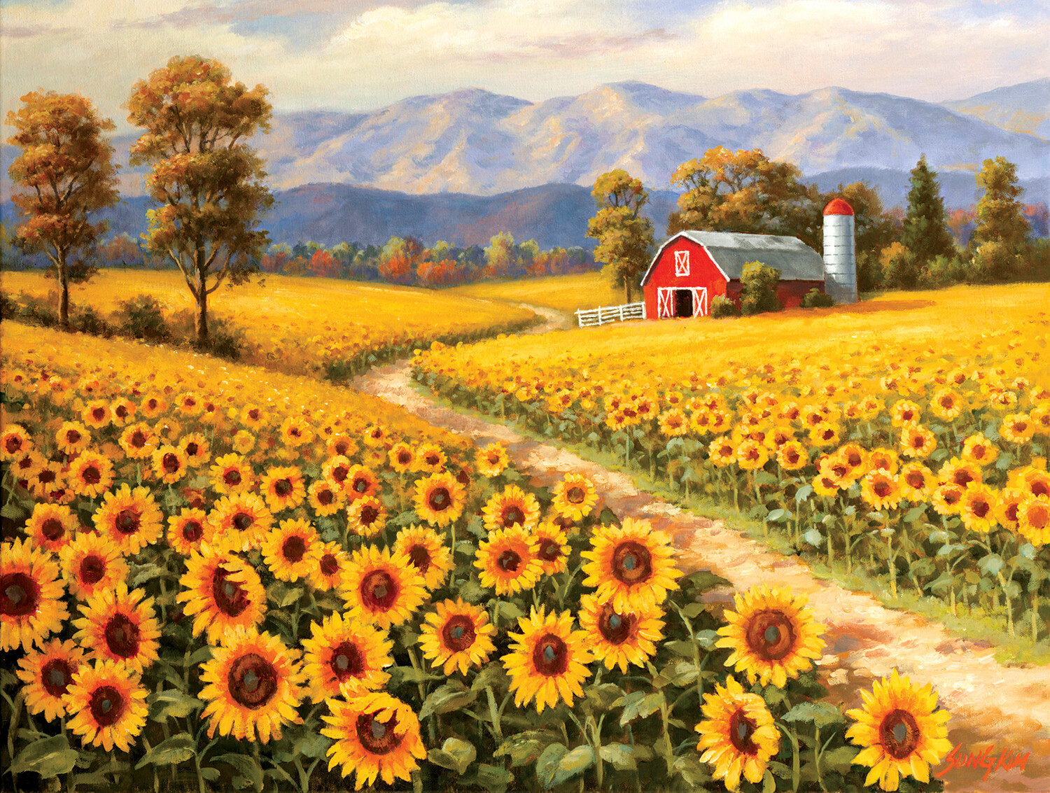 Red River Sunflower Farm - 300 piece