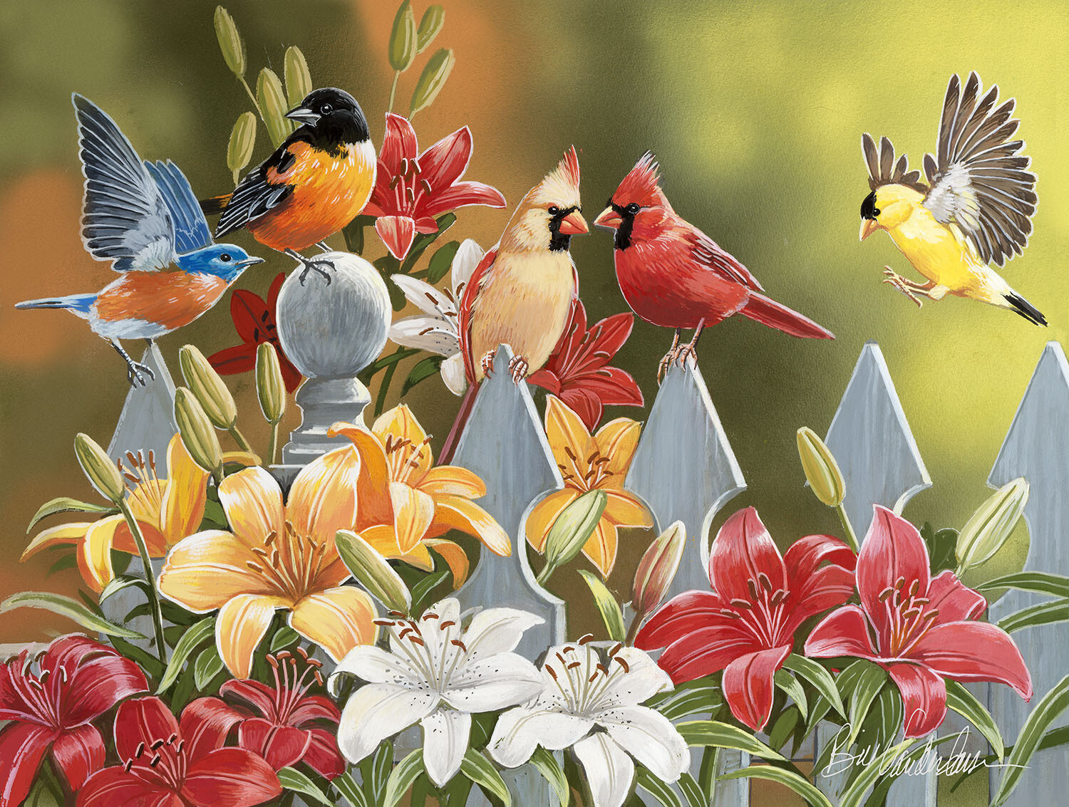 Birds on a Fence Puzzle 300