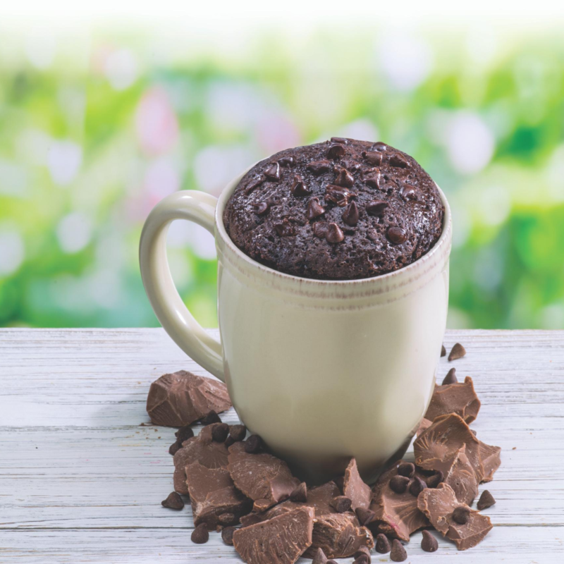 Double Chocolate Chip Brownie Mug Cake