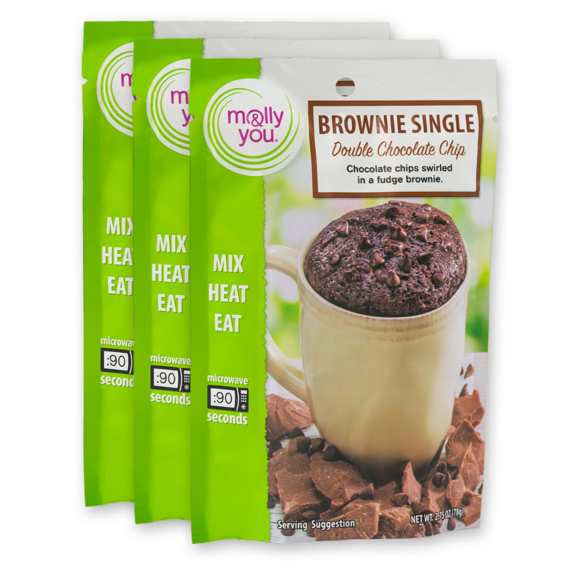Double Chocolate Chip Brownie Mug Cake