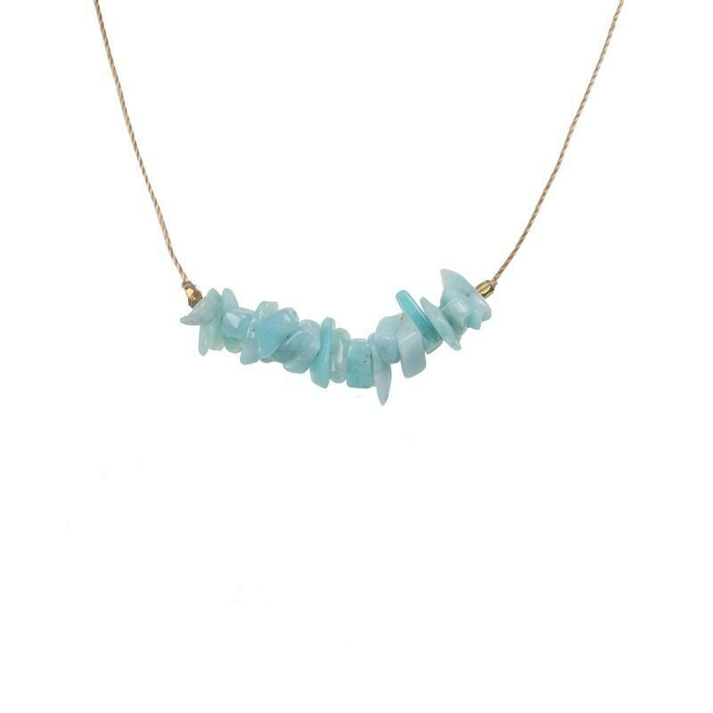 Seed Necklace Amazonite- Courage