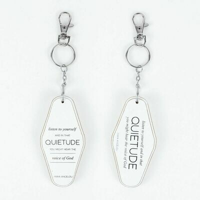 Quietude Keychain