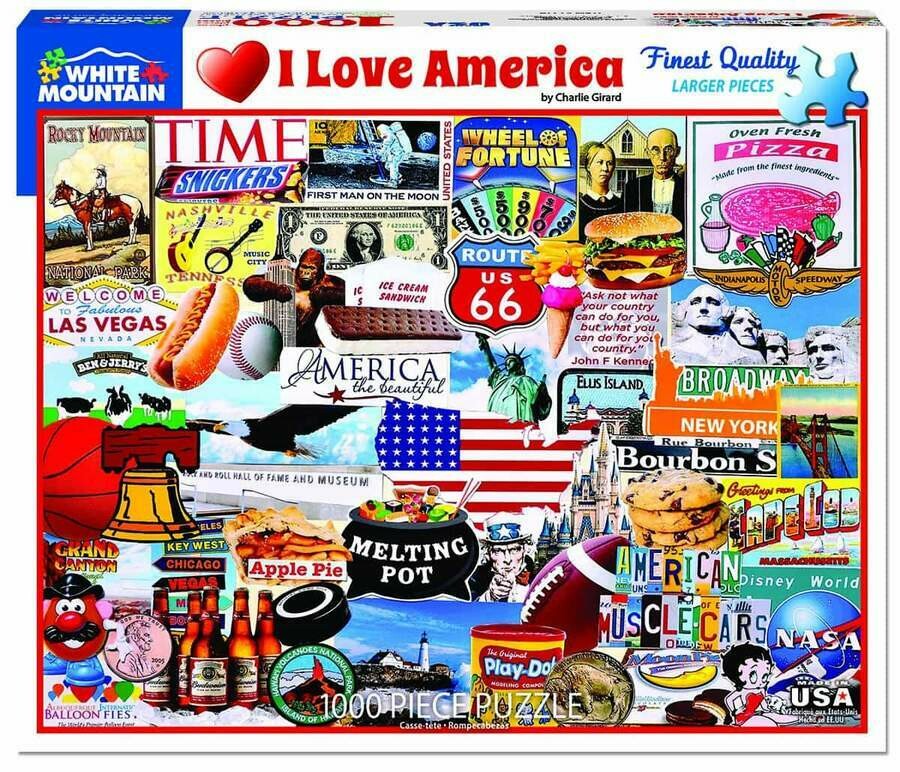 I Love America Puzzle - 1000