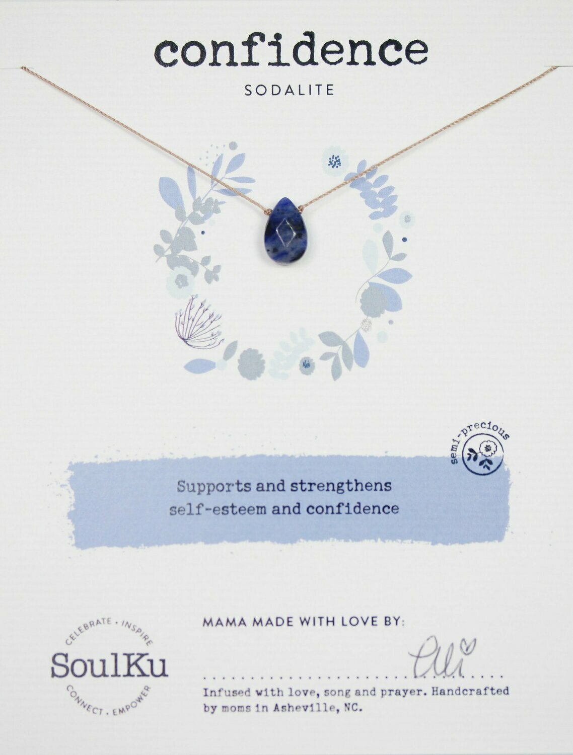 Soul-Full Necklace Sodalite - Confidence
