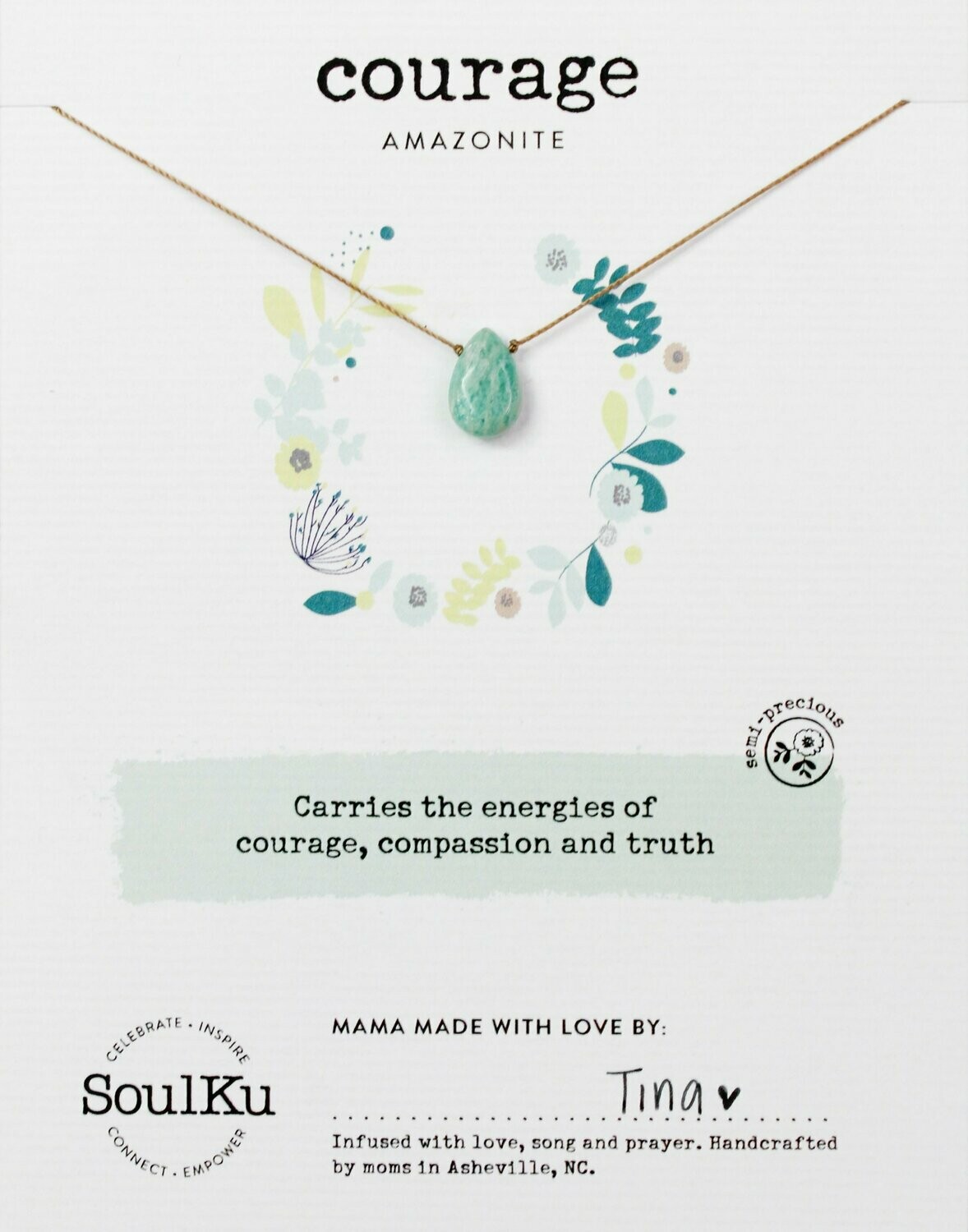 Soul-Full Necklace Amazonite - Courage