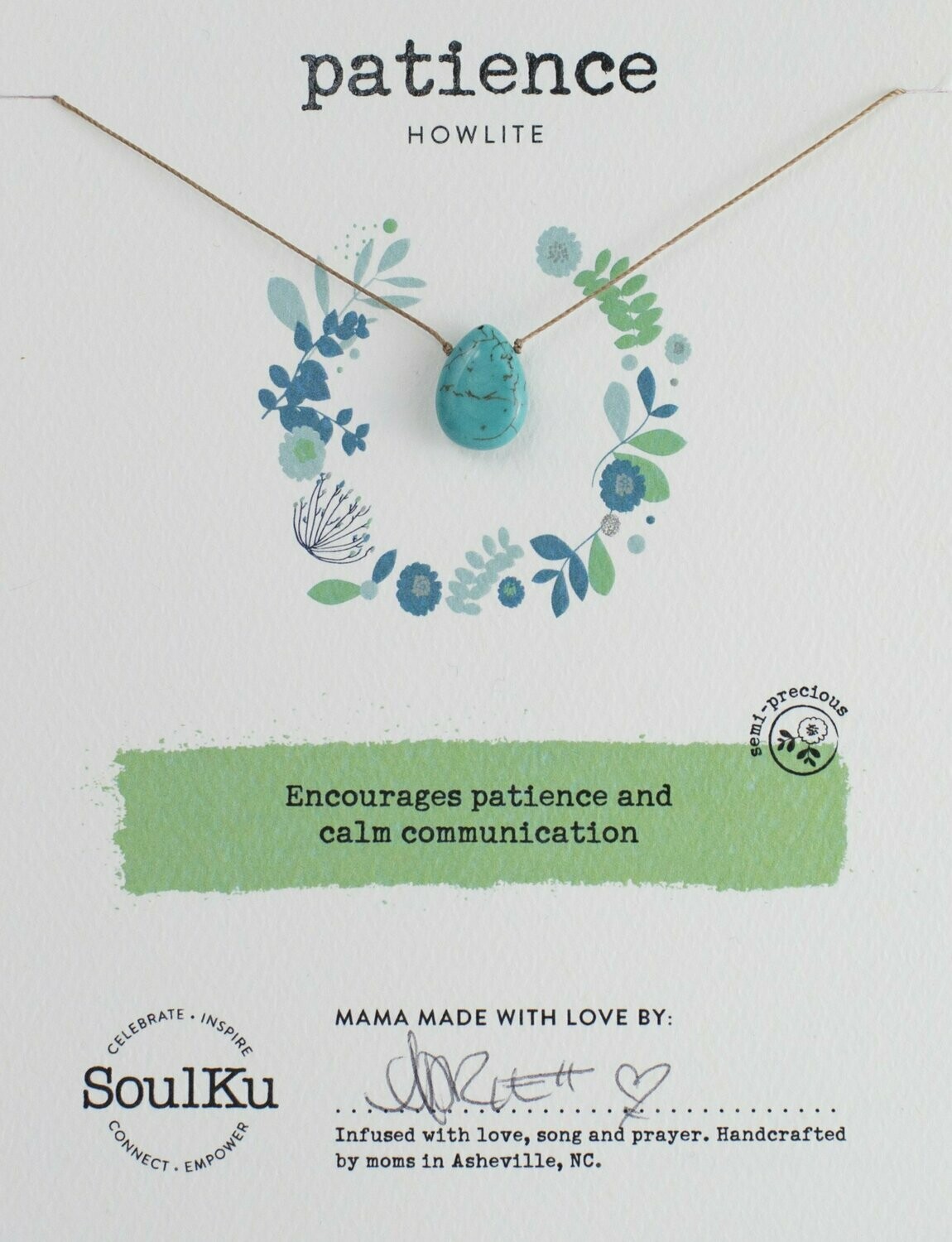 Soul-Full Necklace Howlite - Patience
