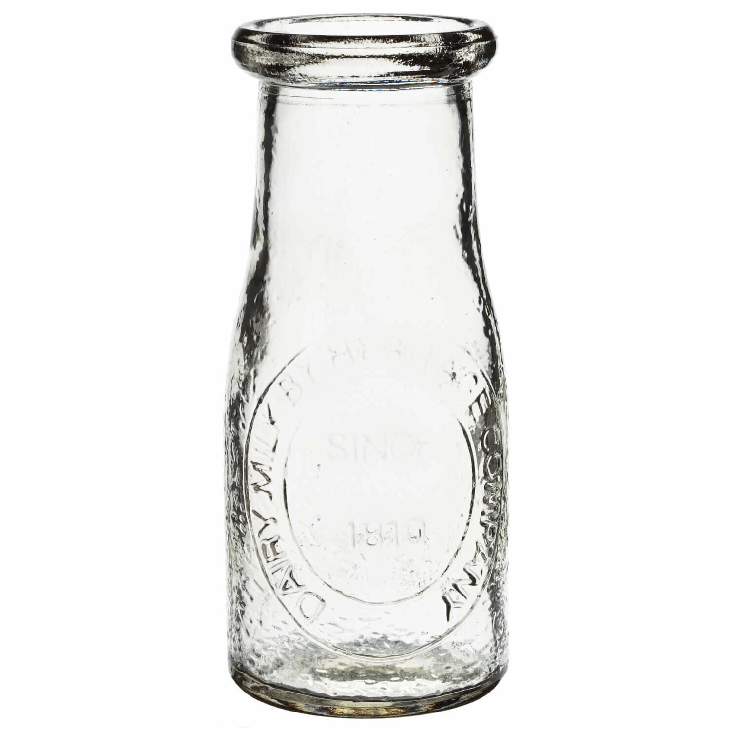Milk Bottle Vase - clear