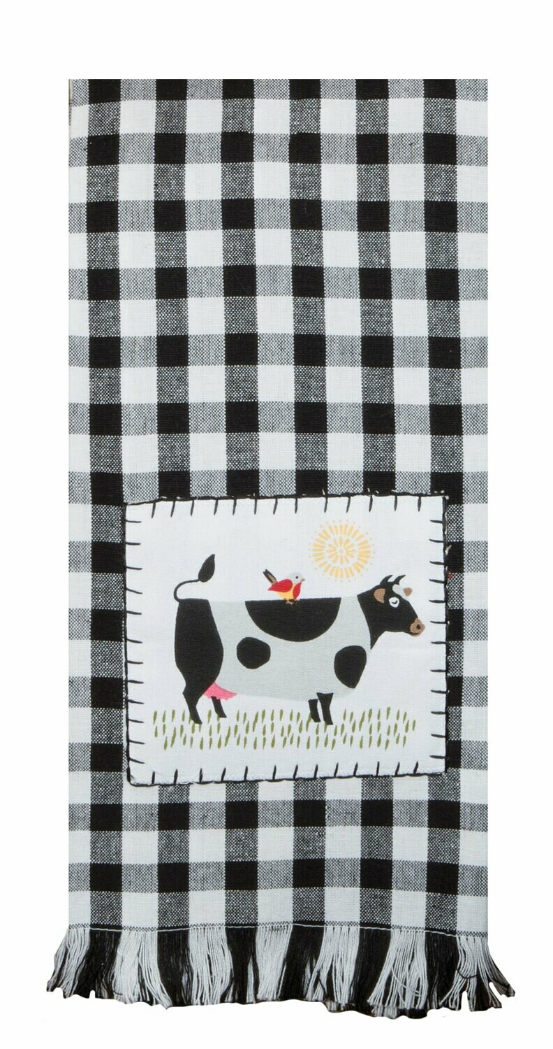 Farm Charm Cow Tea Towel