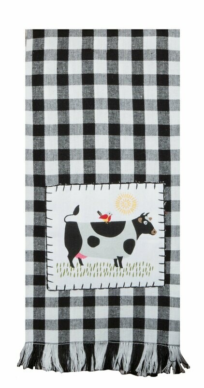 Farm Charm Cow Tea Towel