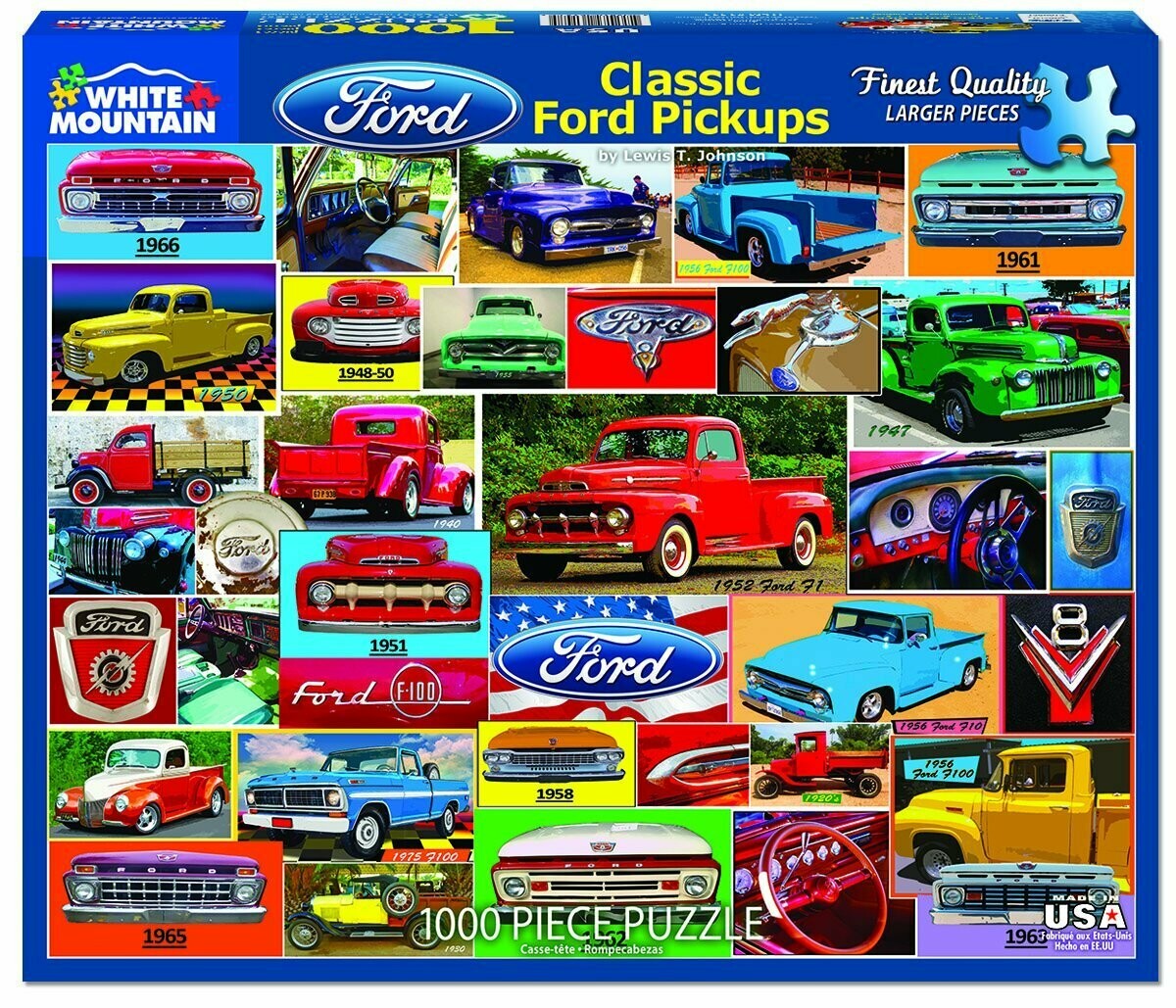 Classic Ford Pickups Puzzle 1000