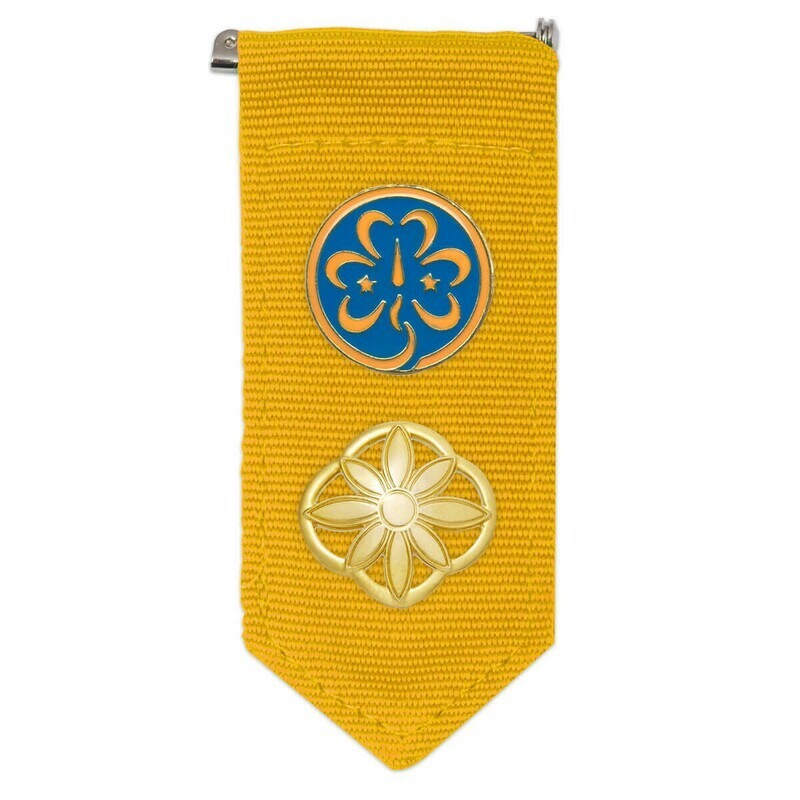 GIRL SCOUT DAISY INSIGNIA TAB - YELLOW