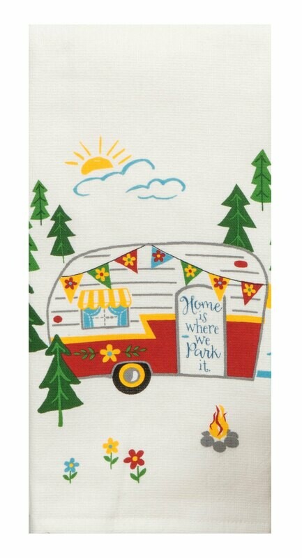 Happy Camper Dual Purpose Terry Towel