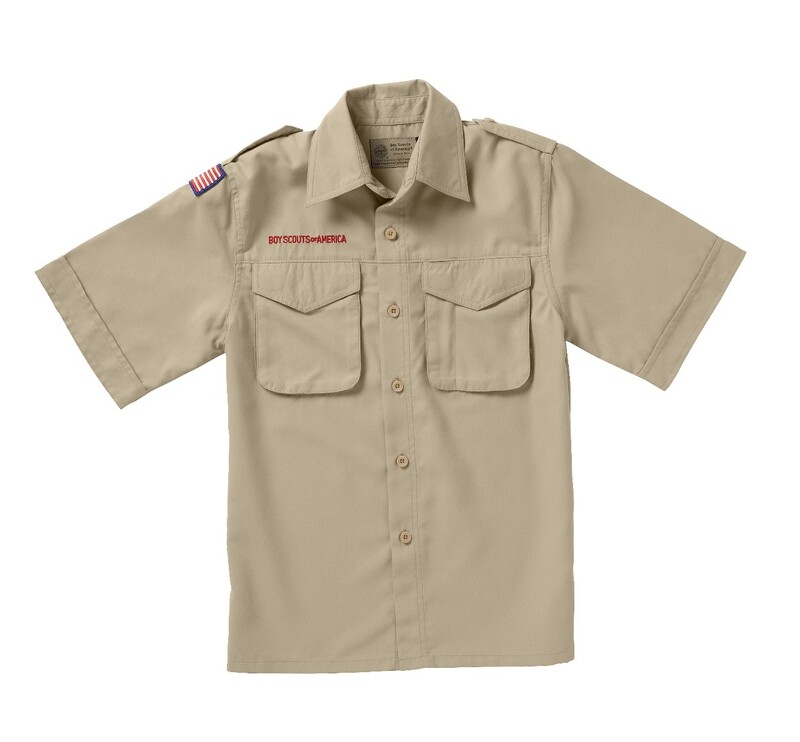 BSA Youth Tan Microfiber Shirt