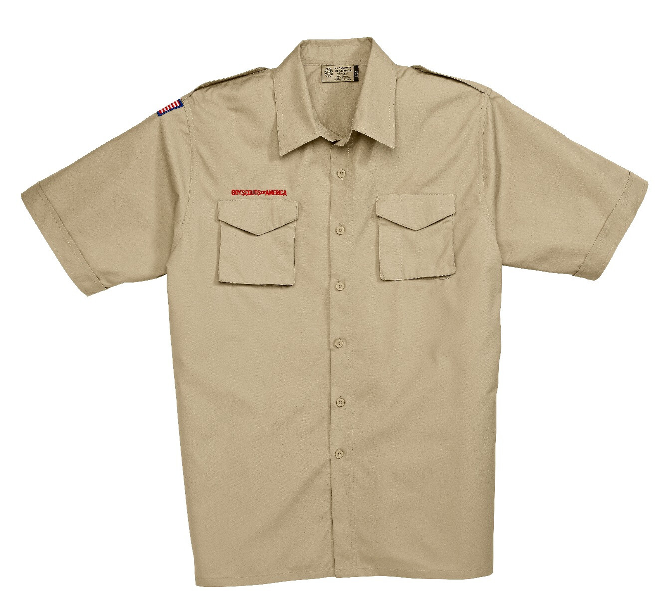 BSA Men's Adult Tan Polyester Shirt