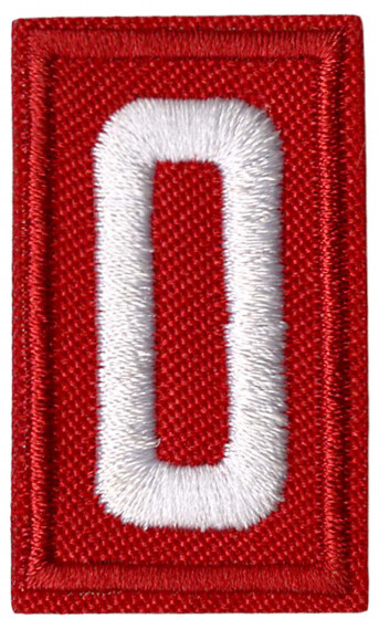 Cub Scout Numbers Red